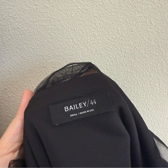 Bailey 44 Golden Feverfew Black Satin Dress Small - Picture 5 of 5